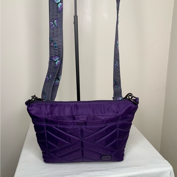 lug Bags Lug Rfid Quilted Crossbody With Printed Strap Like New